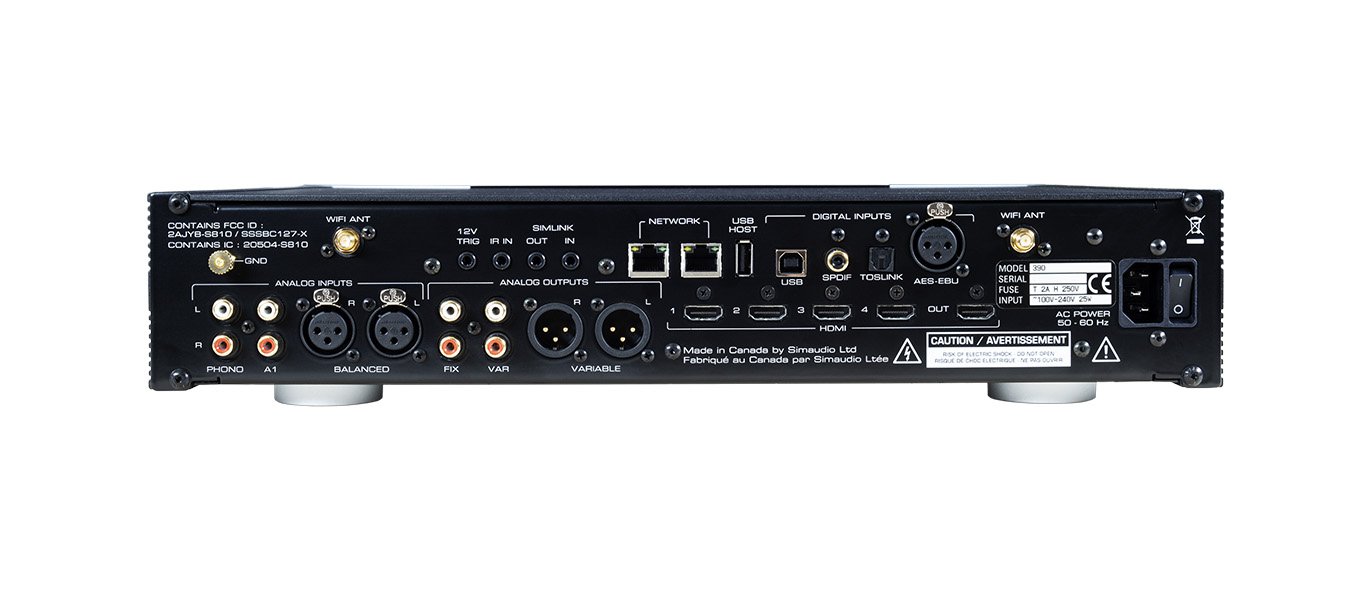 Сетевой проигрыватель SIM Audio Moon 390 Preamplifier, Network Player, DAC (Black)