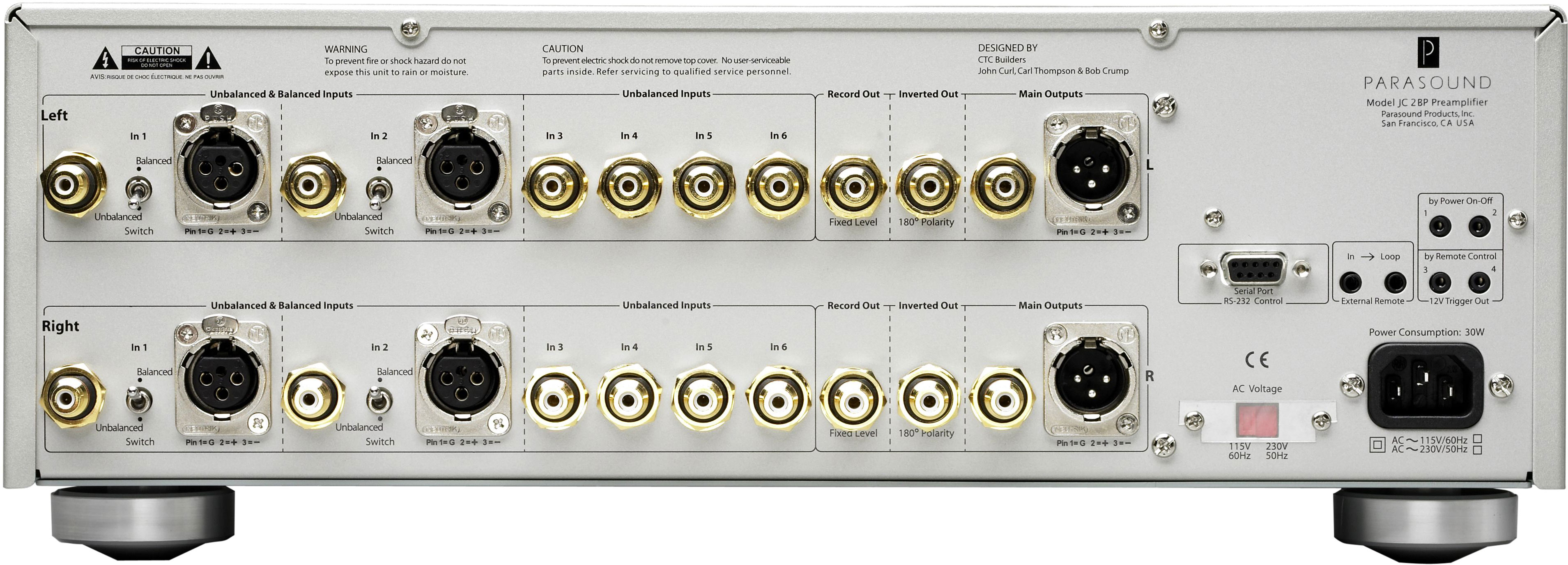 Предусилитель Parasound JC2-BP silver