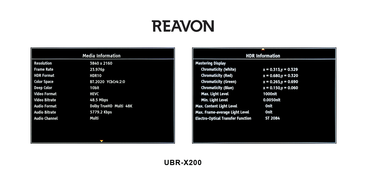 4K Blu-Ray плеер Reavon UBR-X200