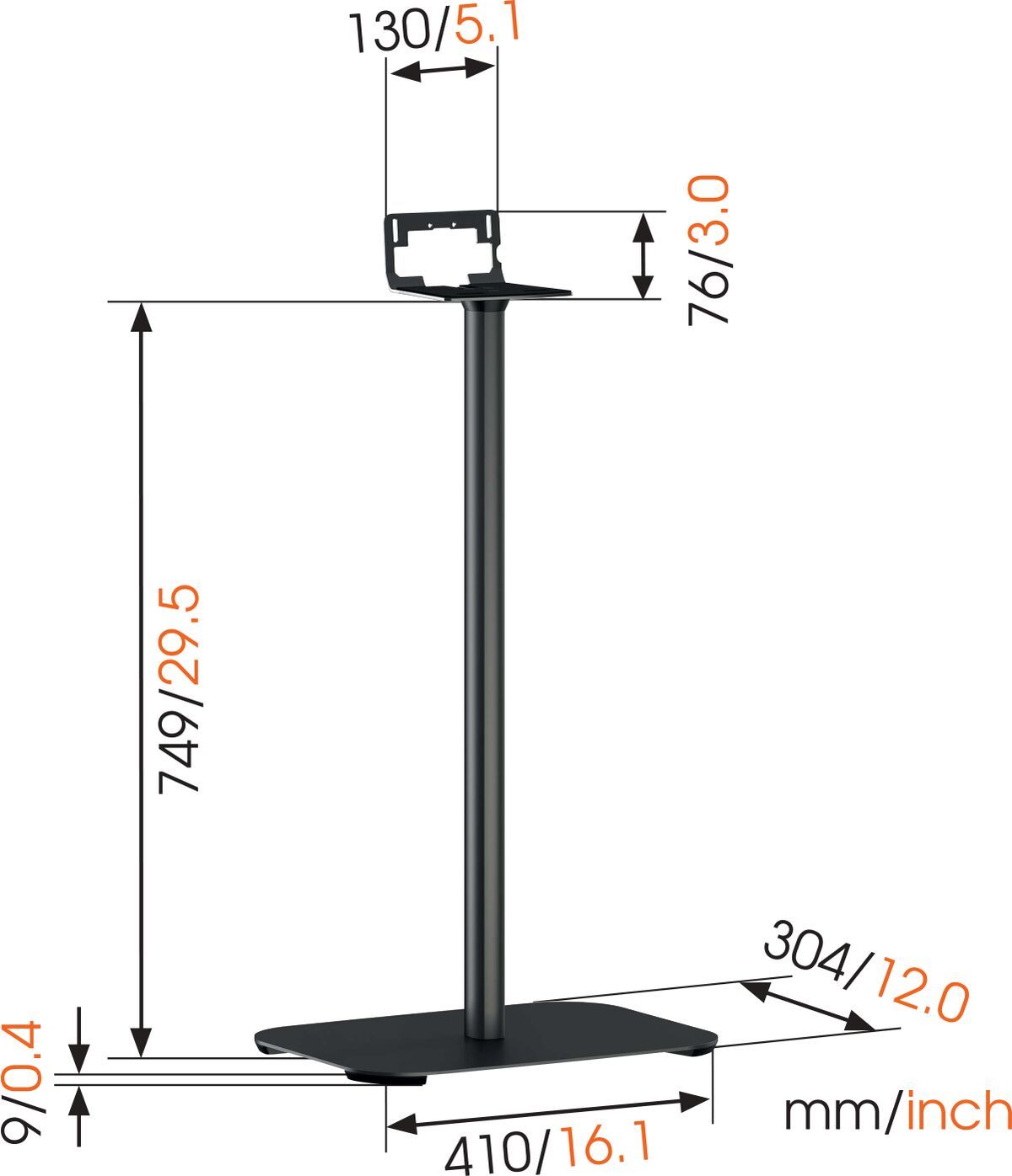 Стойка универсальная Vogels SOUND 3305 W