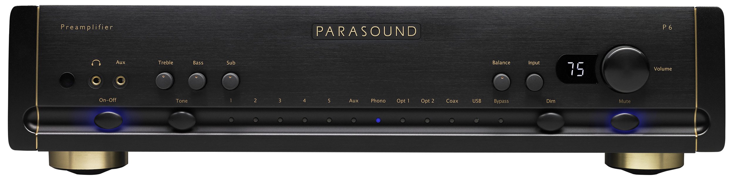 Стерео предусилитель Parasound P6 silver