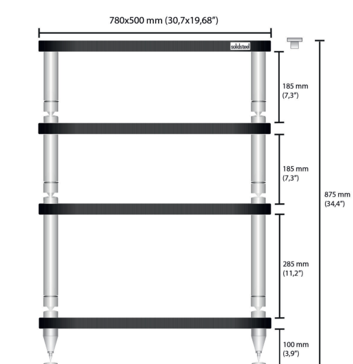 Стенд Solidsteel HY-4L Black