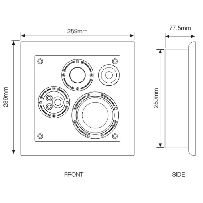 Настенная акустика Monitor Audio SoundFrame 3 On Wall white