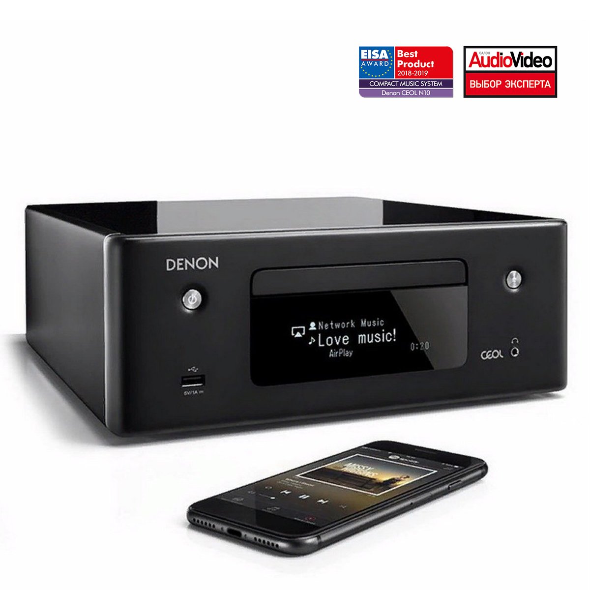 CD ресивер Denon RCD-N10 Black