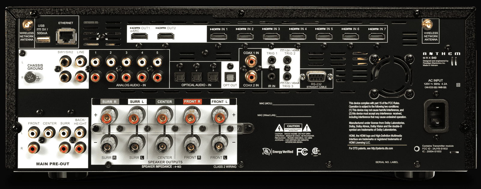 AV-ресивер Anthem MRX 540