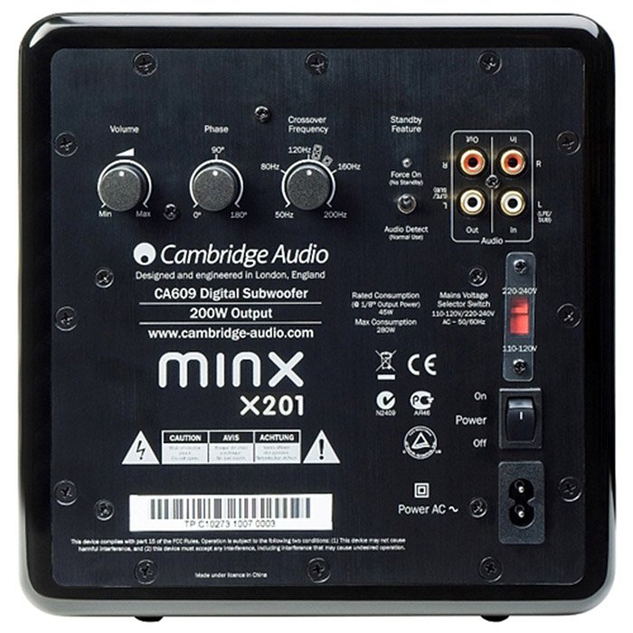Сабвуфер Cambridge Minx X201 black