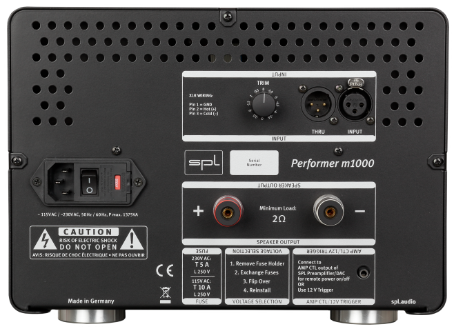 Усилитель мощности SPL Performer M1000 red