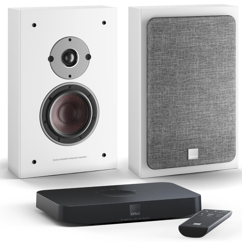 Комплект Dali Oberon OnWall C White + Sound Hub Compact