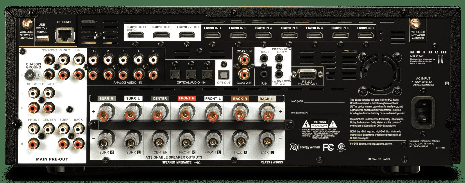 AV-ресивер Anthem MRX 740
