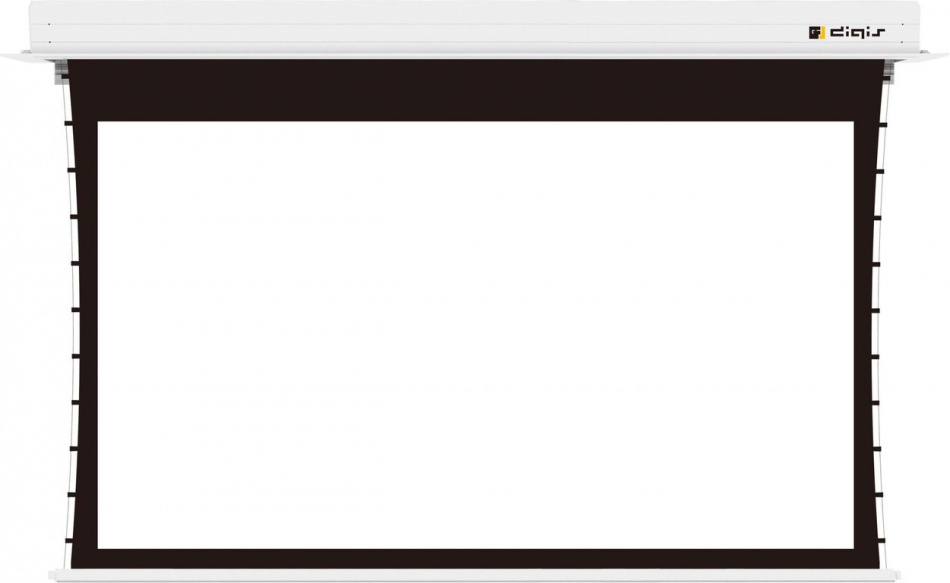 Экран встраиваемый с электроприводом и растяжками Digis Paramount DSIT-16913, 16:9, 133", 331x222 (305x172), MW, RS232, ИК, пульт ДУ, триггер
