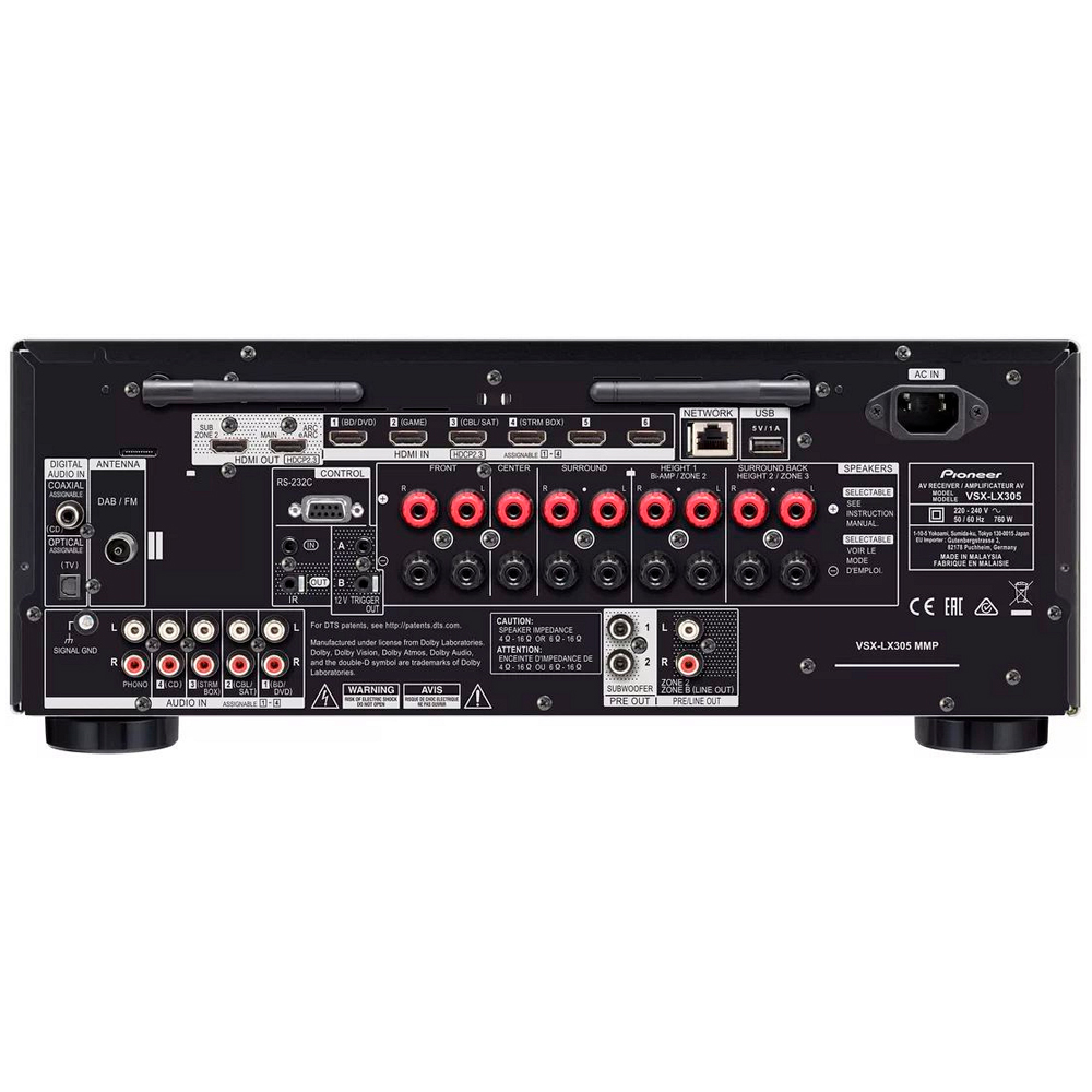 AV ресивер Pioneer VSX LX 305 B M2 Black