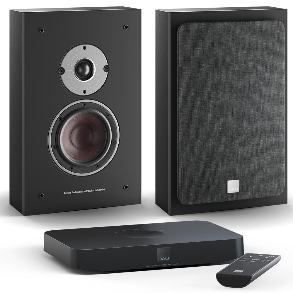 Комплект Dali Oberon OnWall C Black Ash + Sound Hub Compact