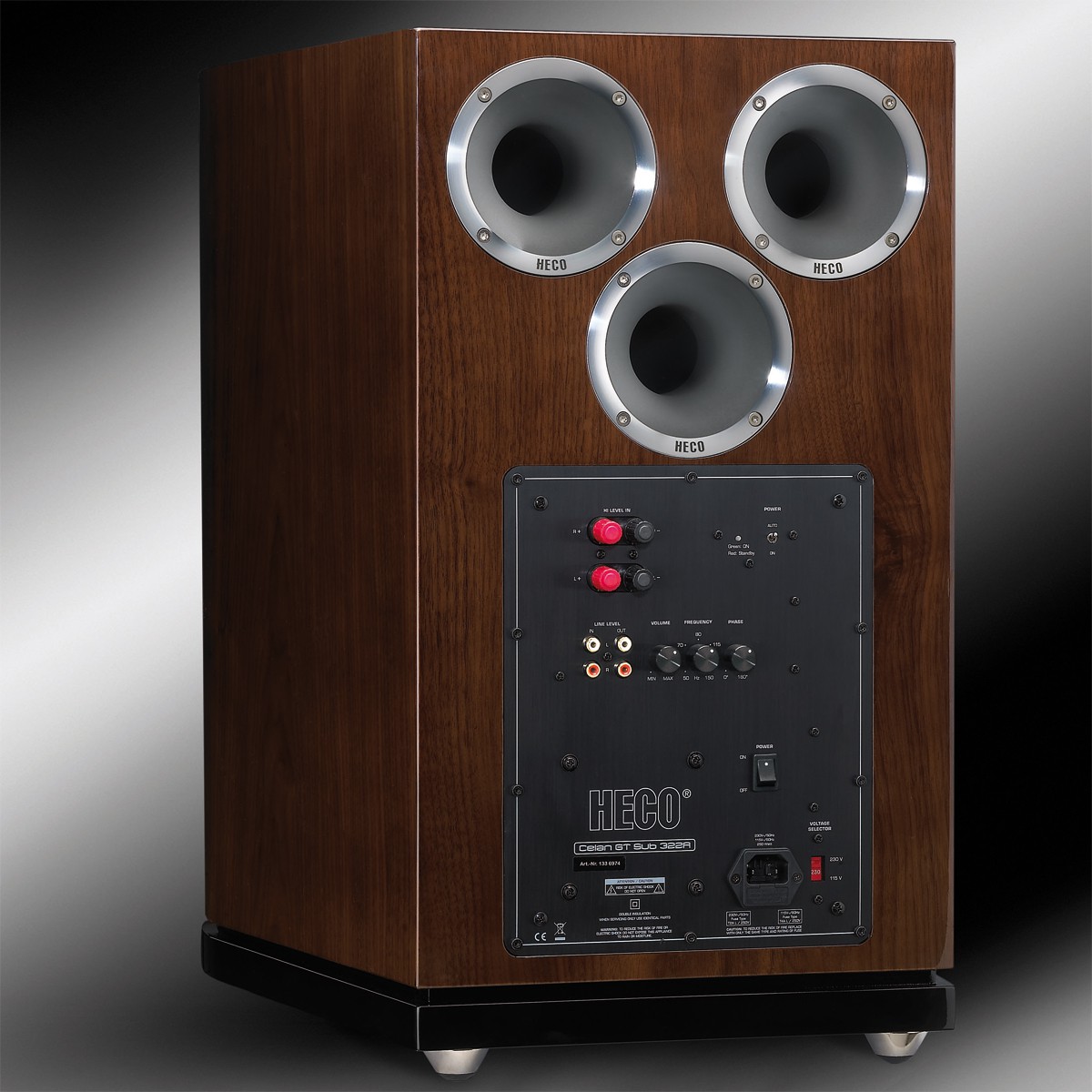 Сабвуфер Heco Celan Revolution Sub 32 A, Espresso Veneer