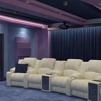 Кинозал в мансарде фотография - 5